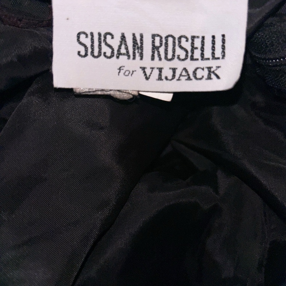 Vintage 80s Formal Black Dress - Picture 11 of 11